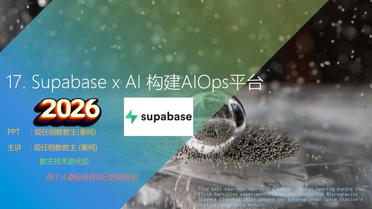 教主技术进化论 2026 第 17 期：Supabase × AI：构建智能自动化运维平台