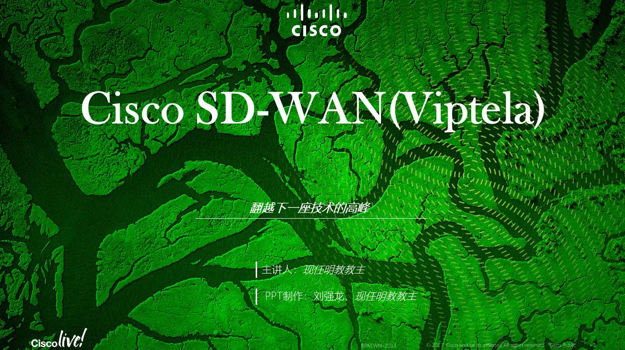 Cisco SD-WAN Viptela 课程