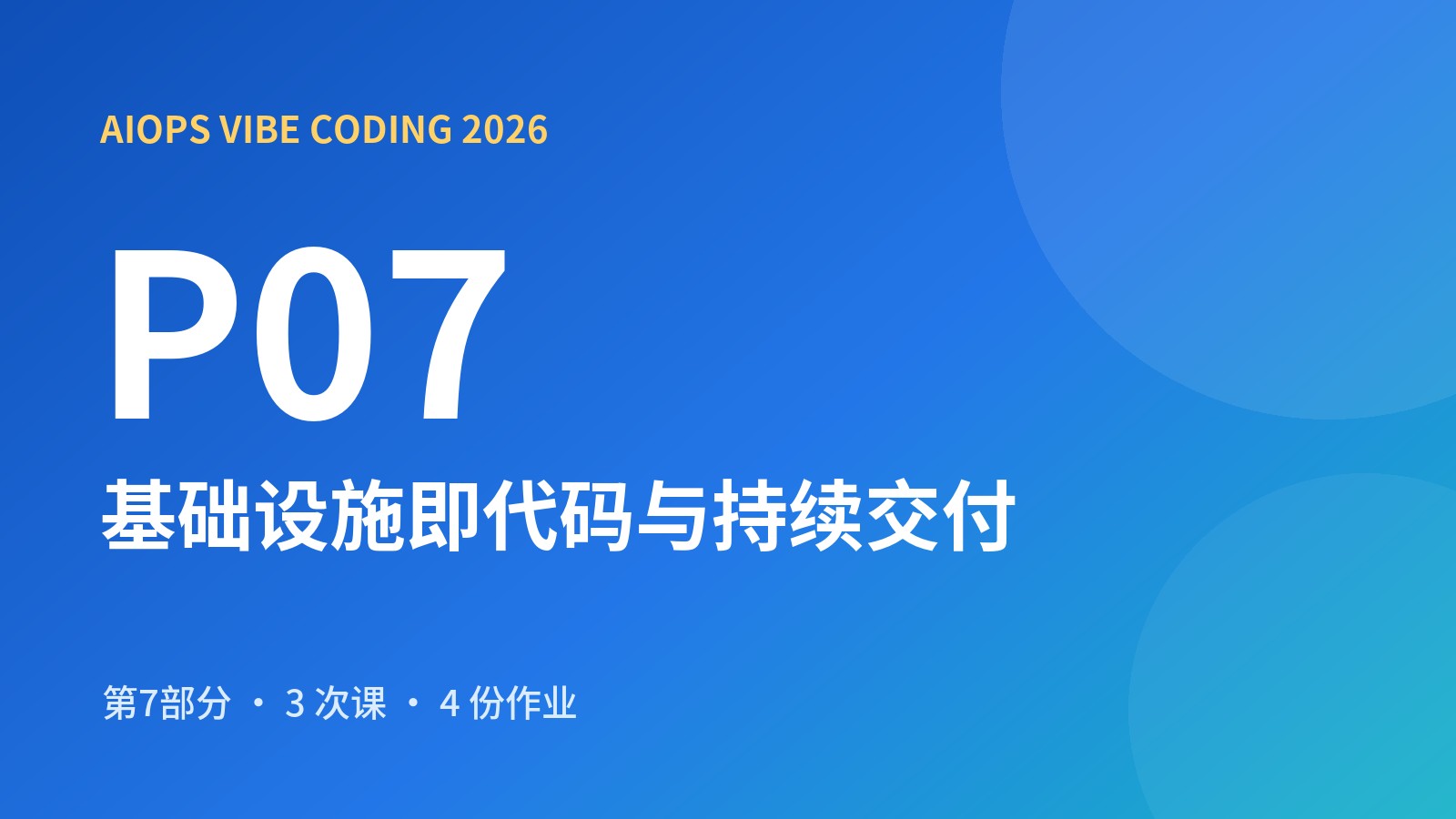 AIOps Vibe Coding 第七部分 基础设施即代码与持续交付